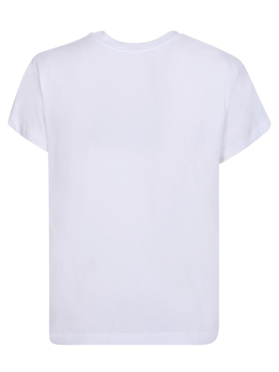 Shop Mm6 Maison Margiela White Round Neck T-shirt