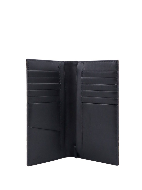 Shop Fendi Ff Fabric Card Wallet In Black