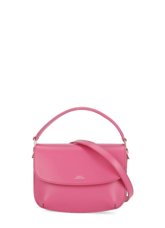 Shop Apc Fuchsia Smooth Leather Shoulder Bag In Pink
