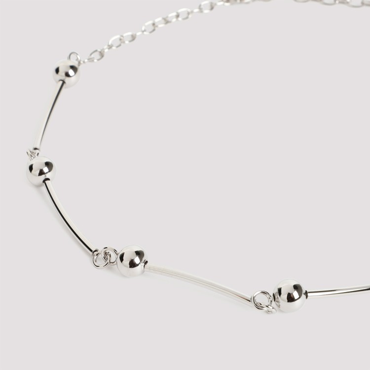 Shop Hugo Kreit Particole Chain Silver Brass Necklace In Not Applicable