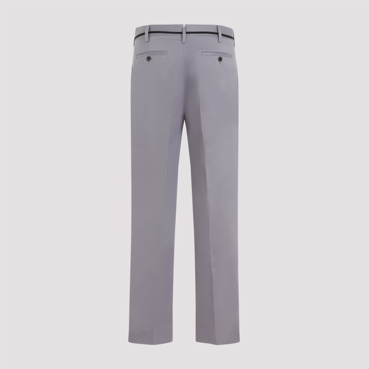 Shop Marni Grey Cotton Chino Pants