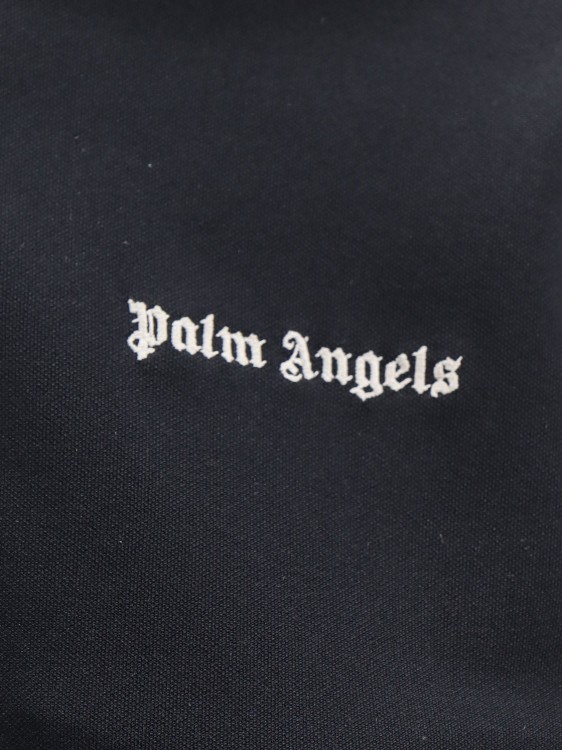Shop Palm Angels Classic Logo Sweatshirt With Zip In Black