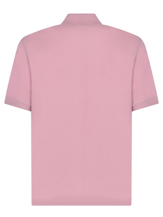 Shop Brunello Cucinelli Cotton Pique Polo Shirt In Pink
