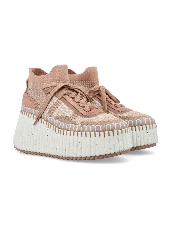 Shop Chloé Nama Wedge Sneaker In Neutrals