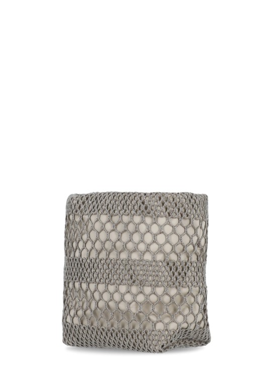 Shop Brunello Cucinelli Shoulder Bag With Drawstrings In Grey