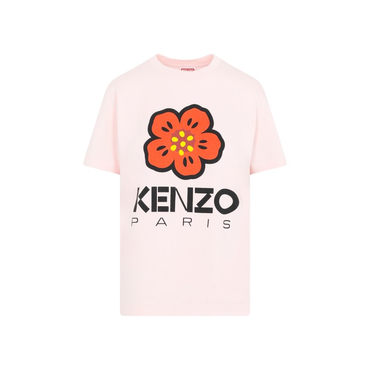 Shop Kenzo Paris Faded Pink Cotton Loose T-shirt
