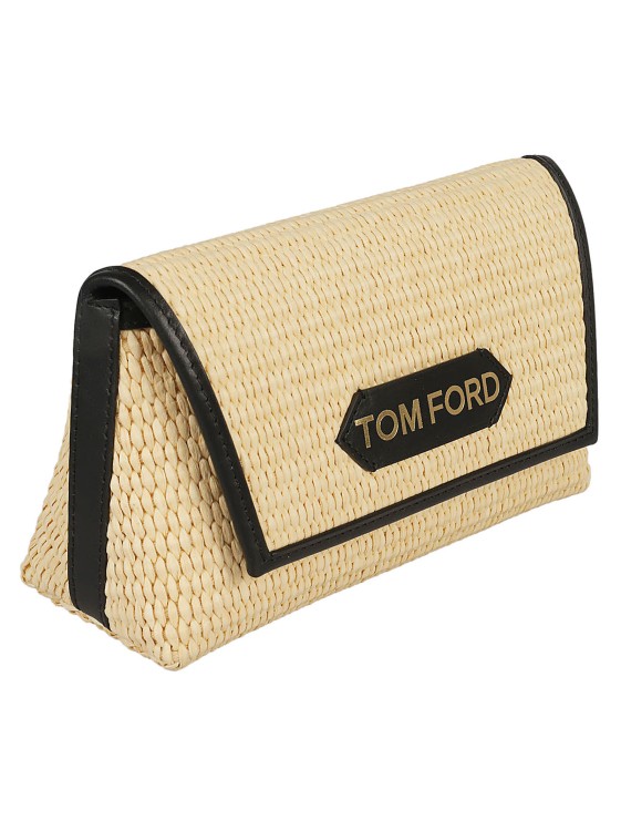 Shop Tom Ford Sequinned Mini Chain Bag In Green