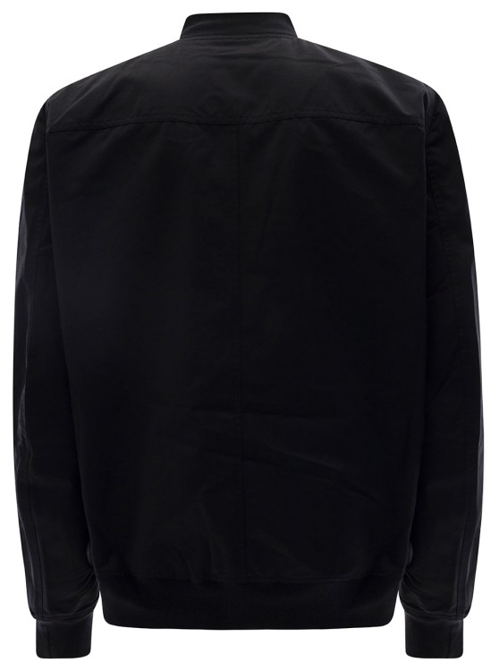 Shop Drkshdw Black Bomber Jacket With Flap Pockets In Cotton Blend