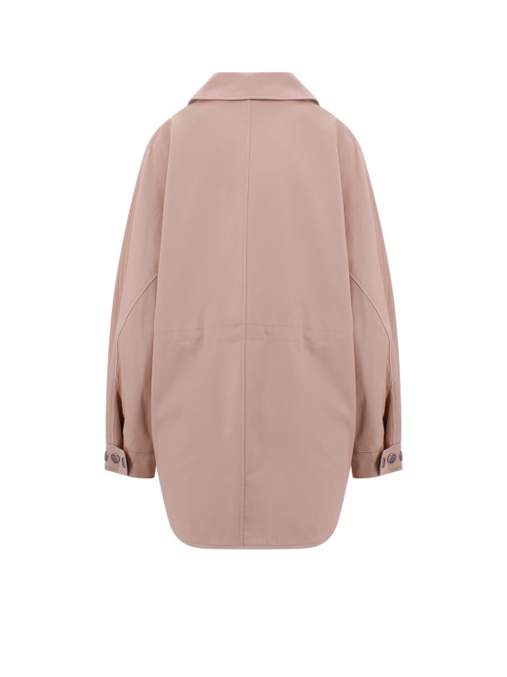 Shop Burberry Oversize Field Cotton Jacket In Pink