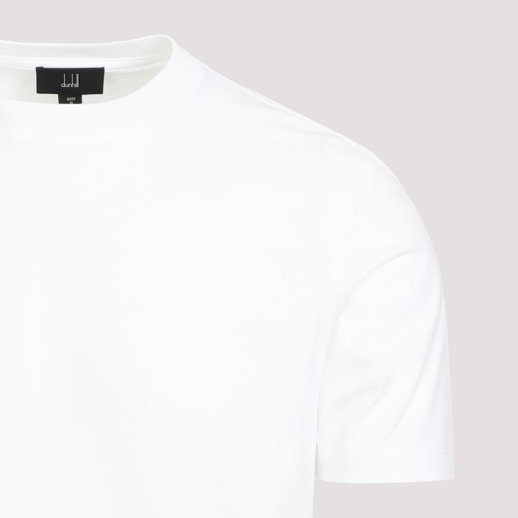 Shop Dunhill Ad Insignia White Cotton T-shirt