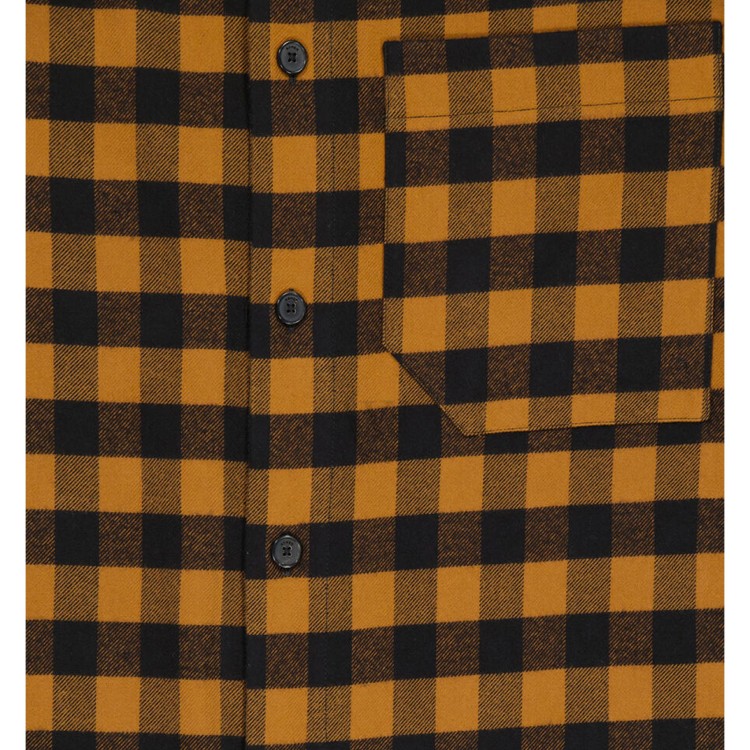 Shop Kenzo Flannel Long Shirt In Brown