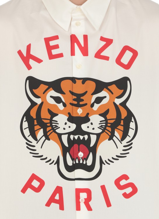 Shop Kenzo Shirt With Logo In White