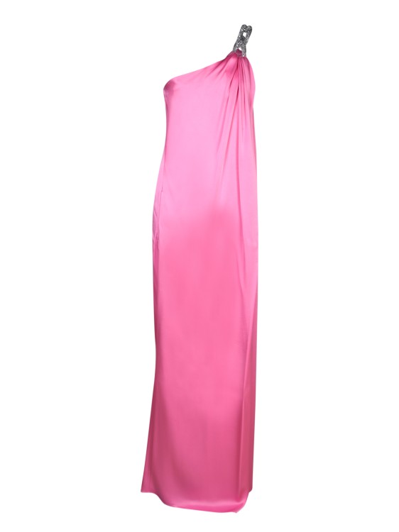 Stella Mccartney Satin Dress In Pink