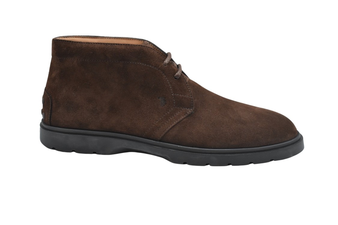 Tod's Man Ankle Boots Dark Brown Size 11 Leather In Brown