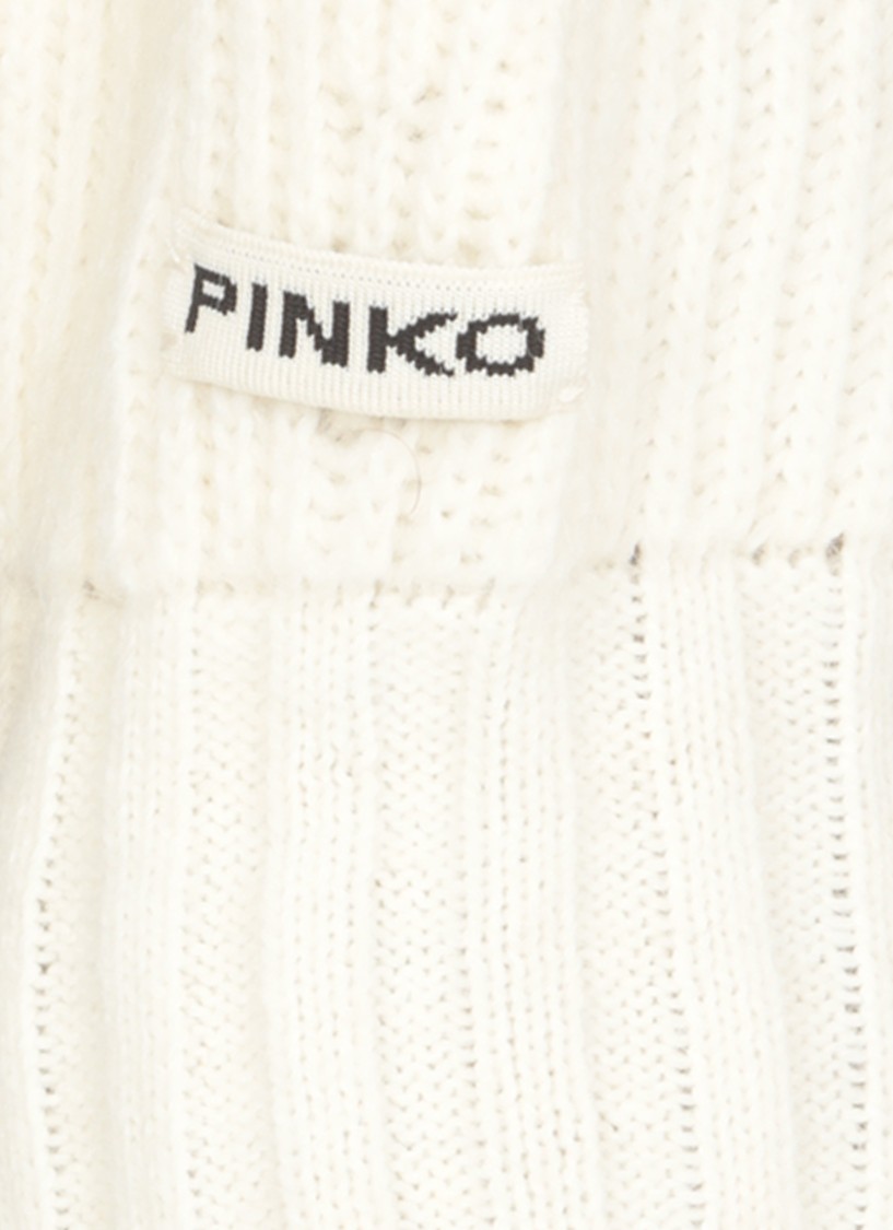 Shop Pinko Mohair Blend Sweater In White