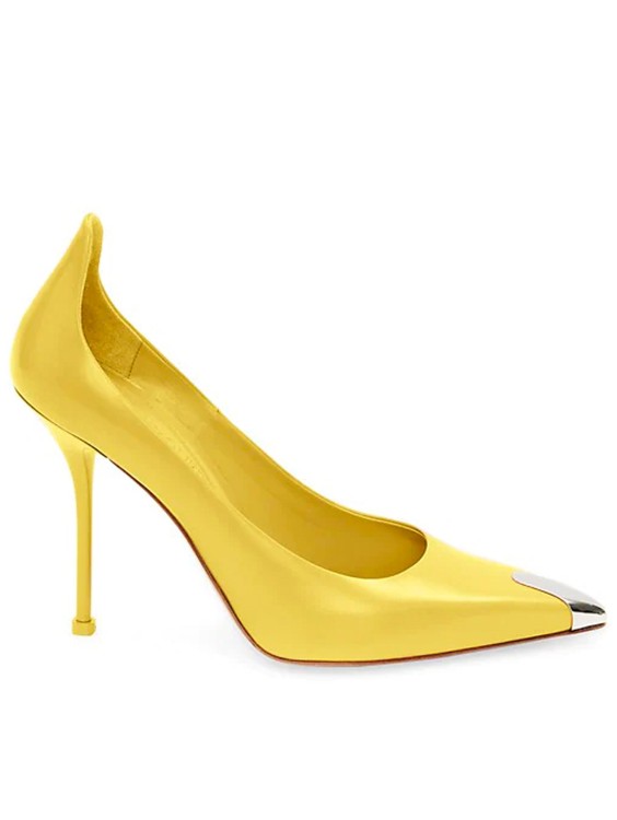 ALEXANDER MCQUEEN YELLOW LEATHER PUMPS,fab89a93-4ab8-9d75-7f46-5af84417d29f