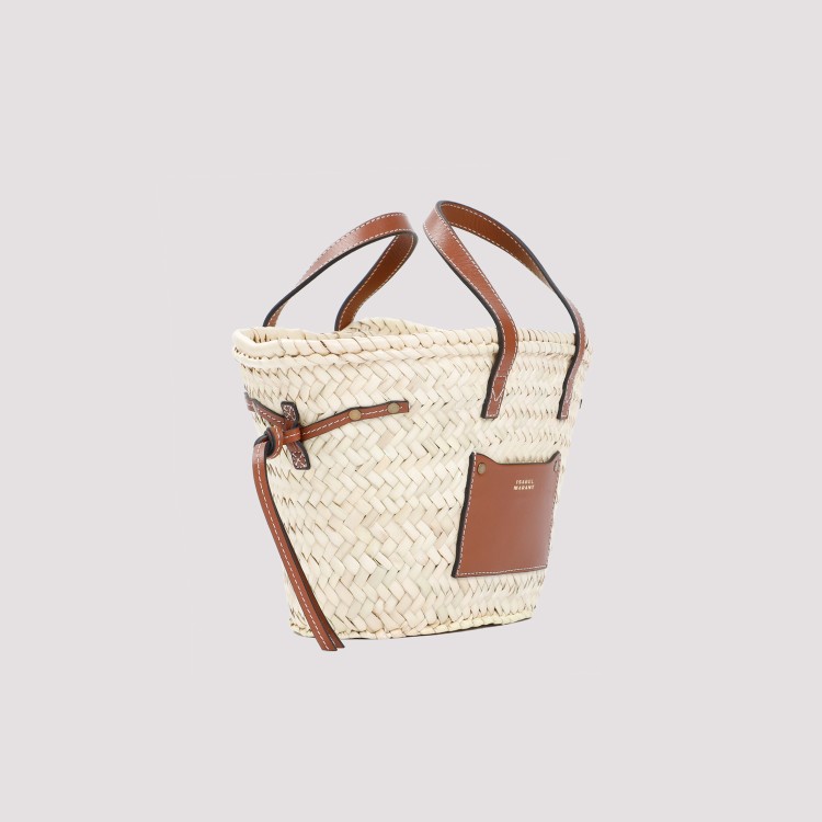 Shop Isabel Marant Natural Beige Straw Cadix Mini Bag In Neutrals