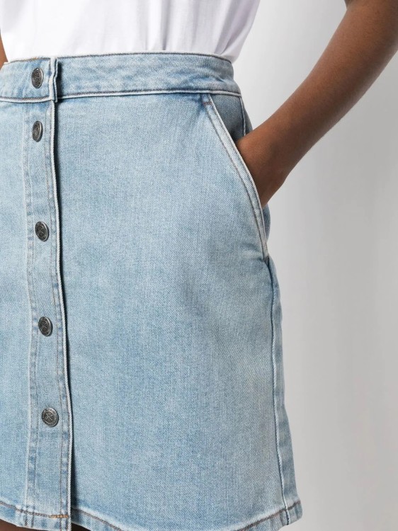 Apc Denim Miniskirt In Blue