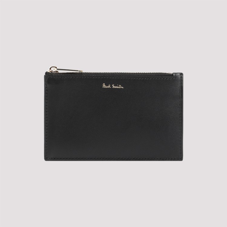 Shop Paul Smith Zip Black Calf Leather Wallet