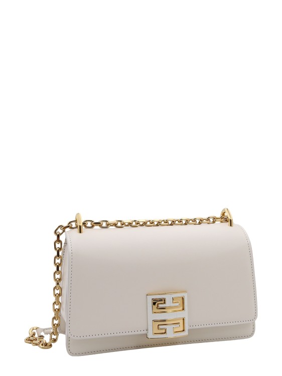 Shop Givenchy Leather Shoulder Bag With 4g Buckle In White