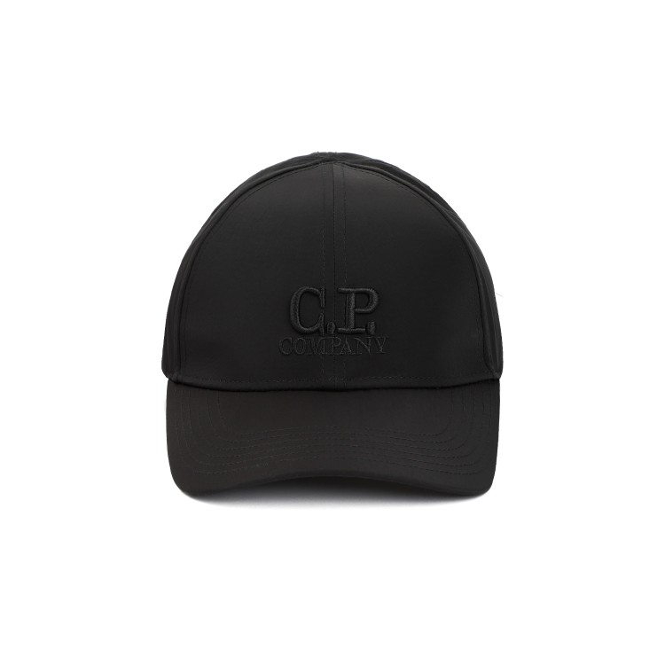 Shop C.p. Company Black Chrome-r Logo Caps