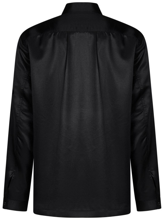 Shop Tom Ford Pajama-style Black Silk Twill Shirt