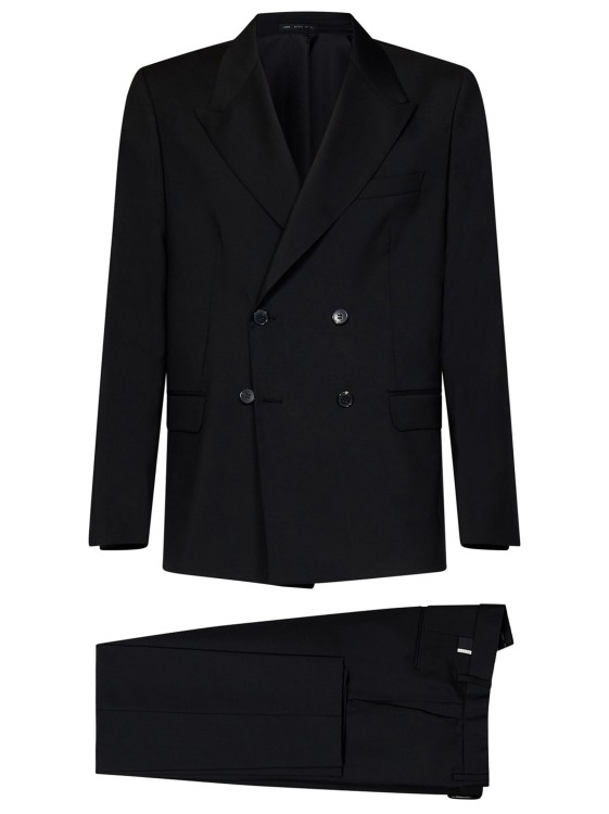 Shop Low Brand Black Wool Suit