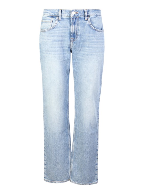 7 For All Mankind Light Blue Denim Classis Jeans In Neutrals