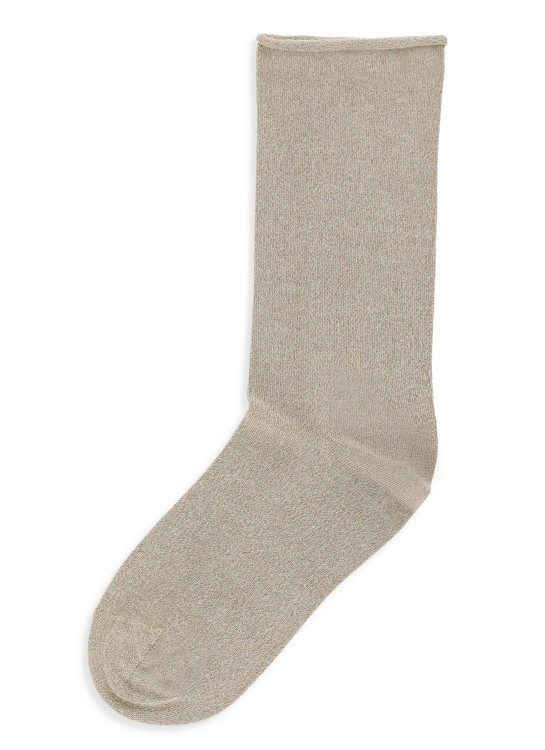 Brunello Cucinelli Beige Cucinelli Viscose Socks In Grey