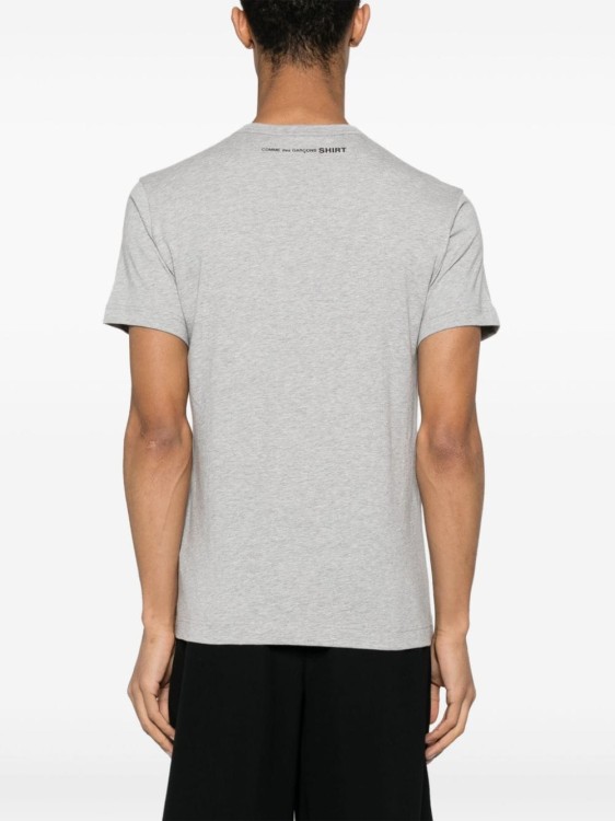 Shop Comme Des Garçons Light Grey Cotton T-shirt