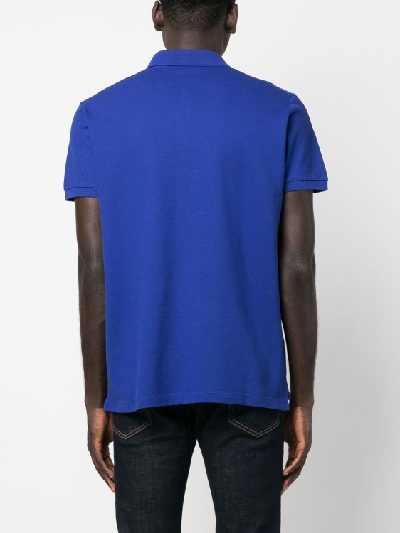 Shop Dsquared2 Logo Polo Shirt In Blue