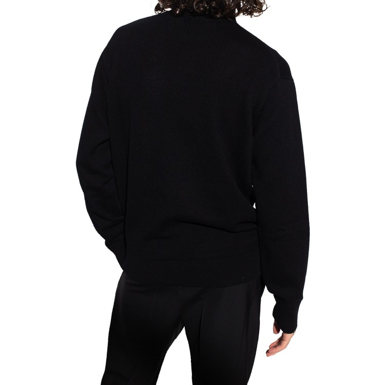Shop Bottega Veneta Black Cashmere Turtleneck Sweater