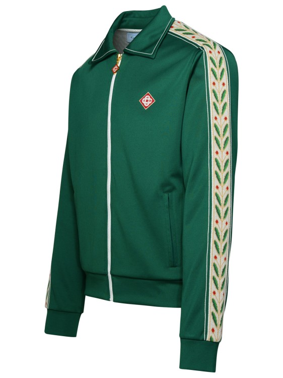 Shop Casablanca Track Laurel Sweatshirt In Green