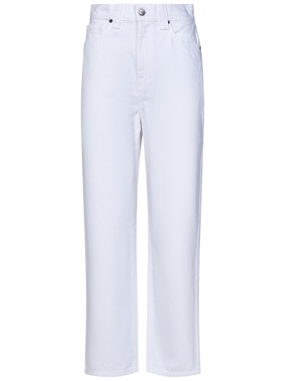 Shop Khaite Ny Shalbi Slim Fit Jeans In White