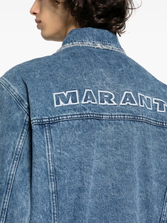 Shop Marant Blue Jango Denim Jacket