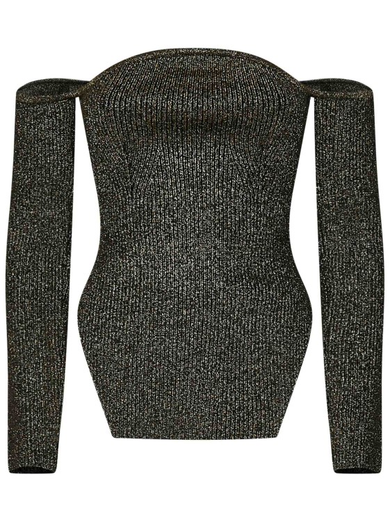 Shop Khaite Ny Off-the-shoulder Long-sleeves Sweater In Black