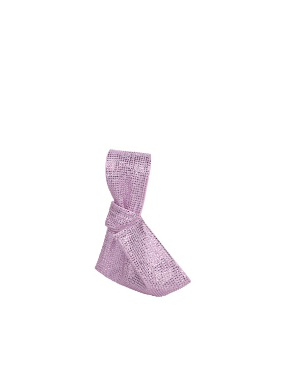 Shop Giuseppe Di Morabito Pink Crepe Satin Paill Bag In Purple