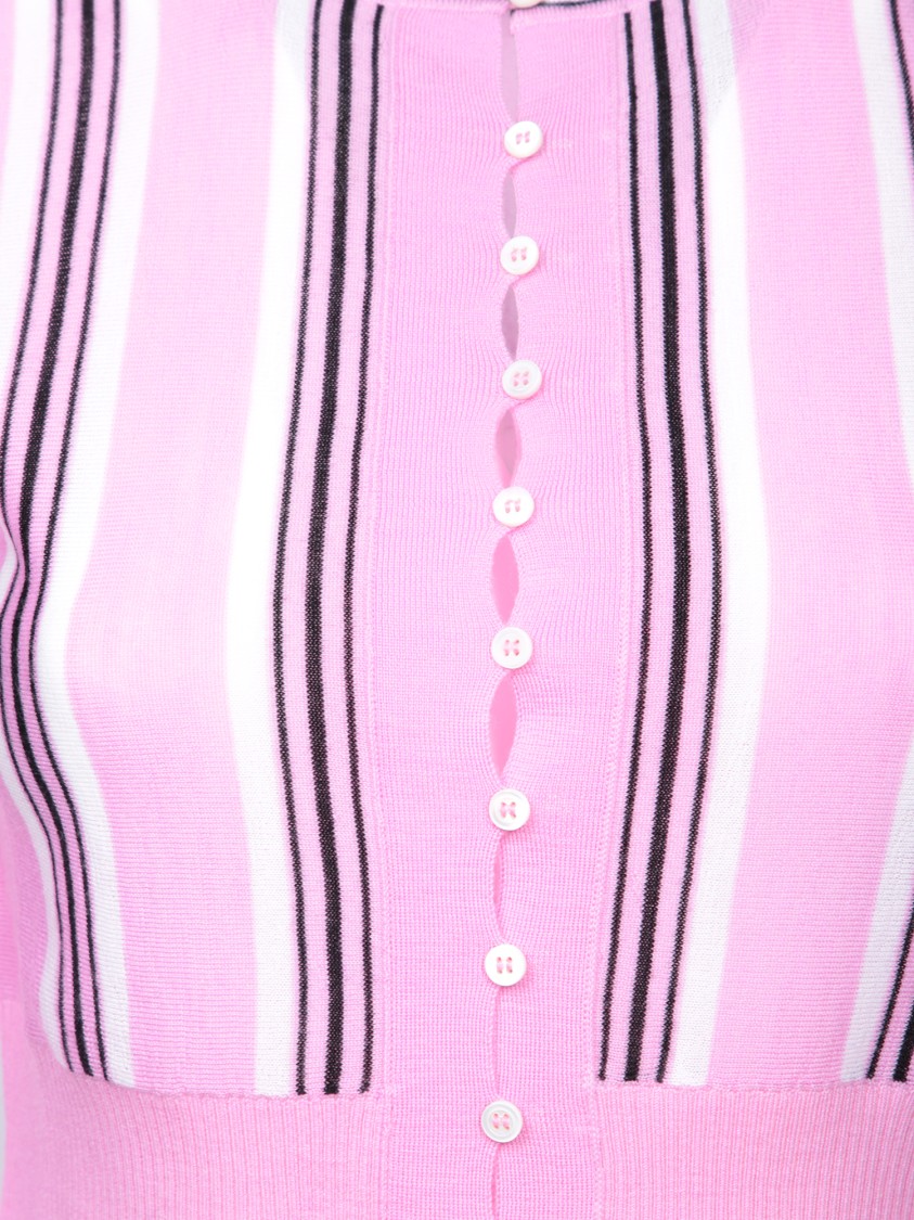 Jacquemus Pink Virgin Wool Le Cardigan Spiaggia Cardigan In Pink