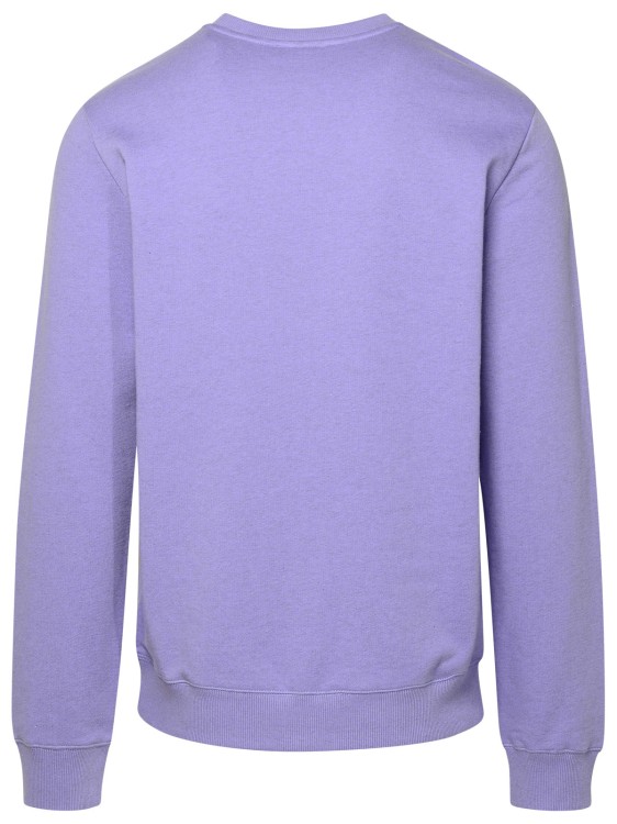 Shop Apc Lilac Cotton Sweatshirt In Purple