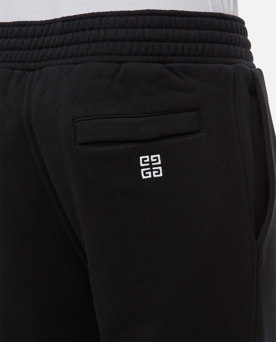 Givenchy Logo-embroidered Tapered Sweatpants In Black