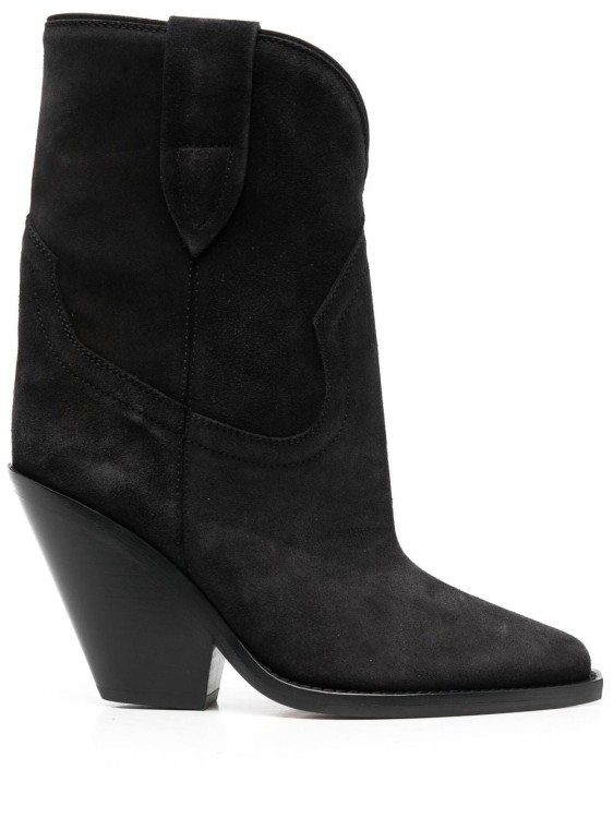 ISABEL MARANT GRAY LEYANE SUEDE ANKLE BOOTS