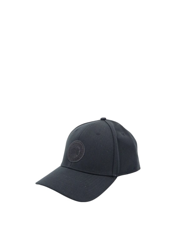 Shop Canada Goose Unisex Hat With Logo Patch In Grey