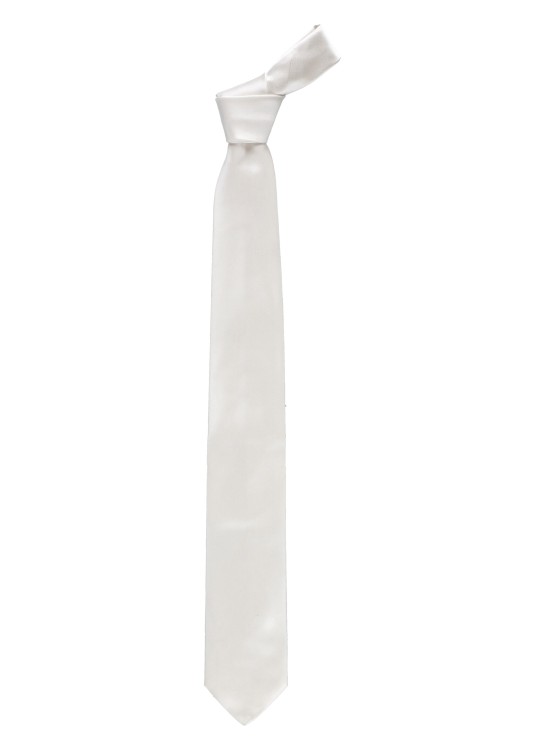 Church's White Silk Tie