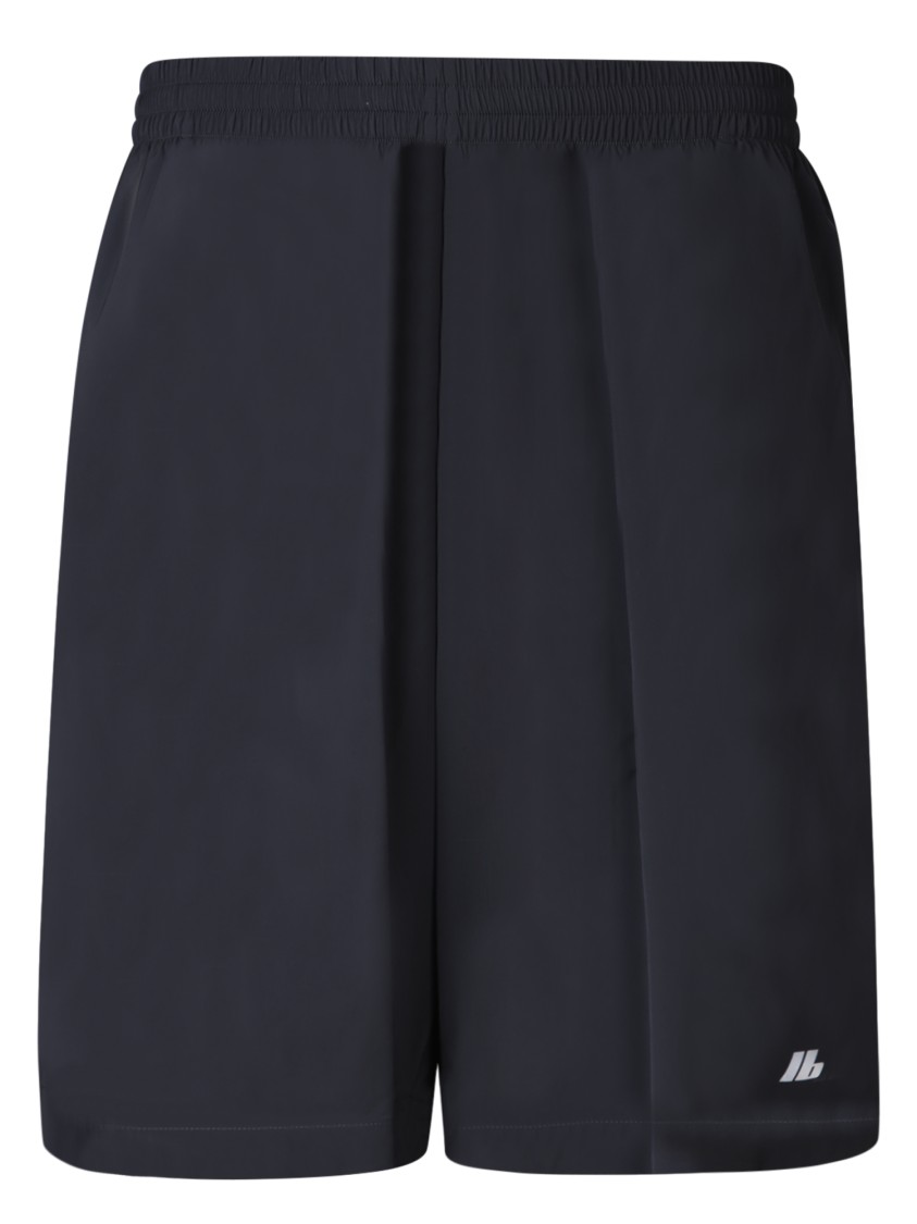 Shop Balenciaga Polyamide Shorts With Comfortable Fit In Black