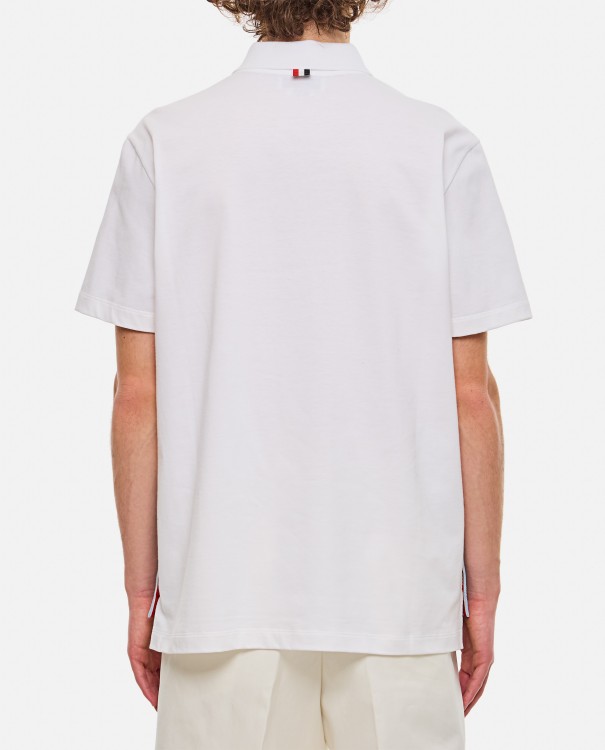 Shop Thom Browne Cotton Classic Pique Polo In Blue