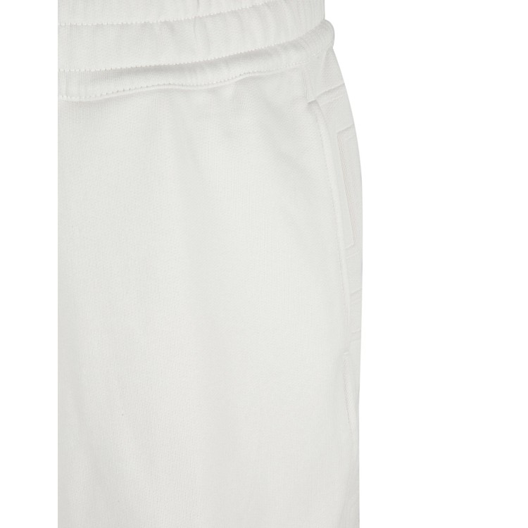 Shop Burberry Cotton Logo Shorts In White