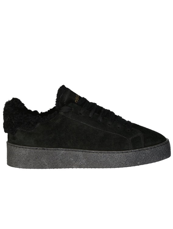 Dsquared2 Leather Sneakers Men In Black