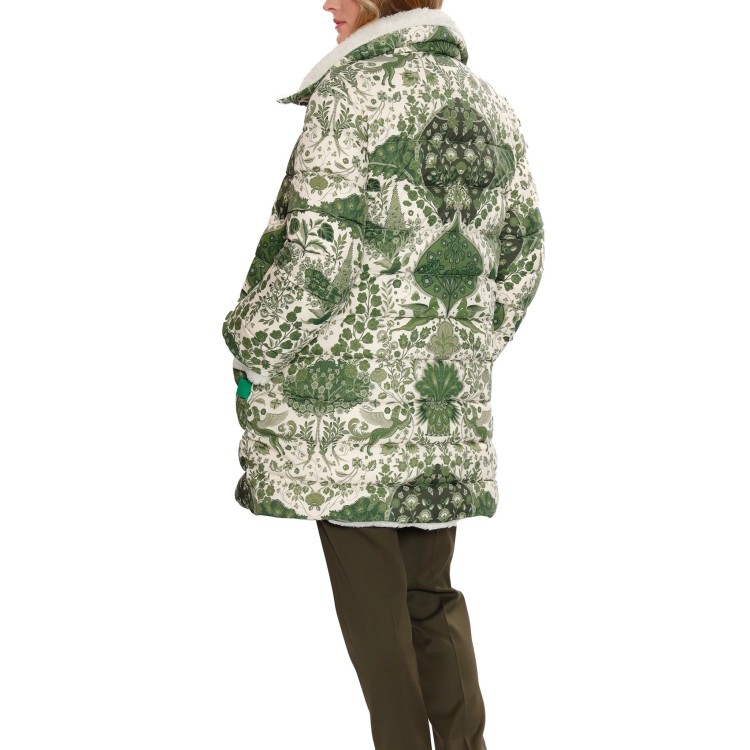 Shop Etro Eguale Reversible Down Coat In Green