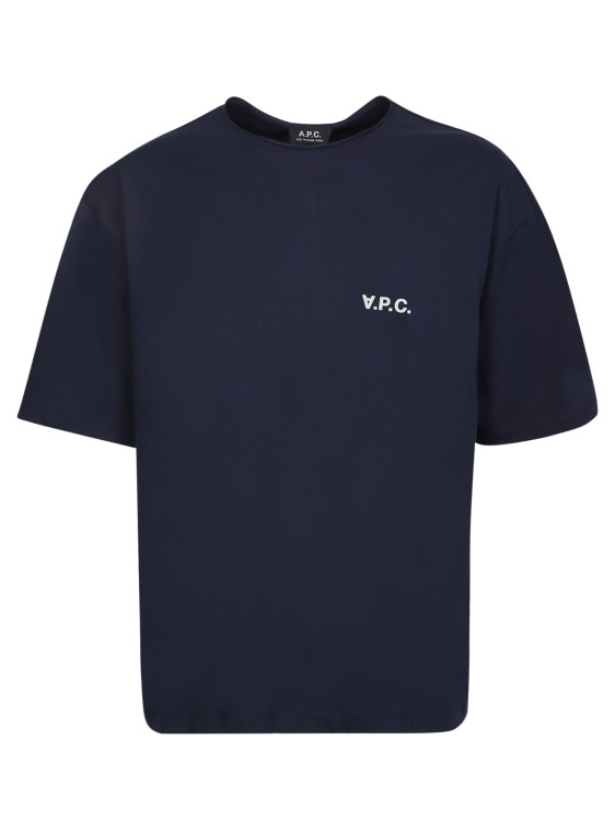 Apc Logo-print Short-sleeve T-shirt In Neutrals