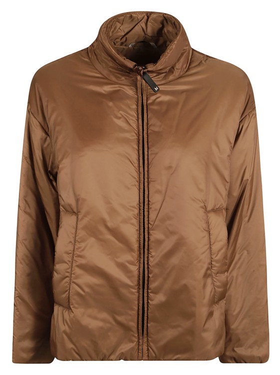 Max Mara High-neck Padded Jacket In Brown